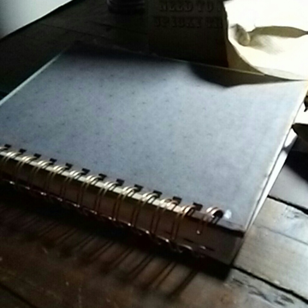 Flower spiral notebook